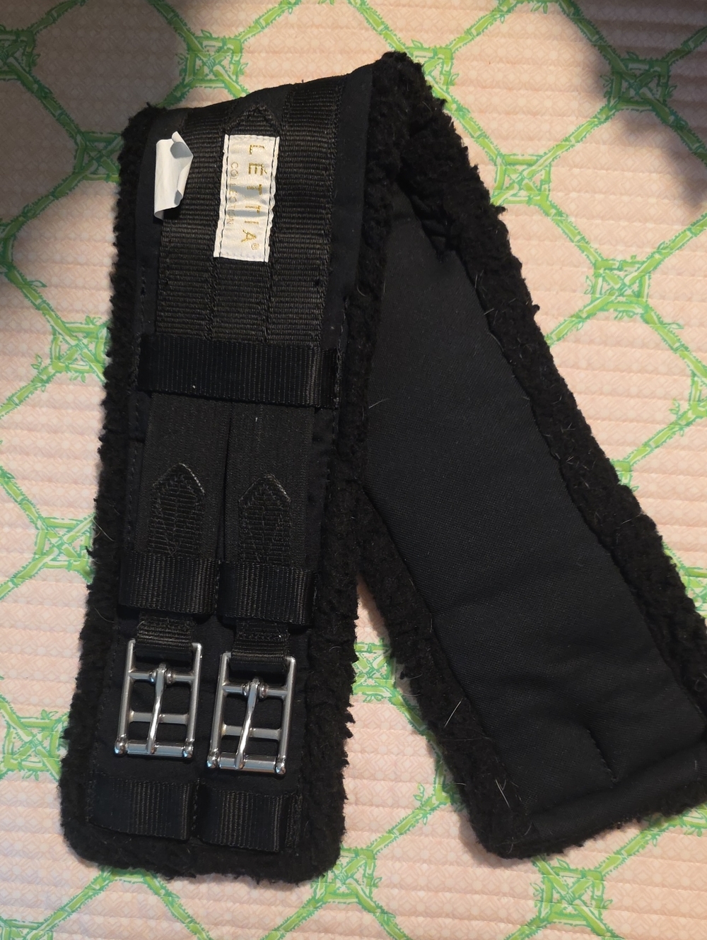 Black Dressage Girth Size 26in -black Girth for Horses Washable